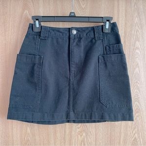 Forever 21 Black Denim Pocket Skirt